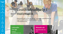 Desktop Screenshot of matematikcenter.dk